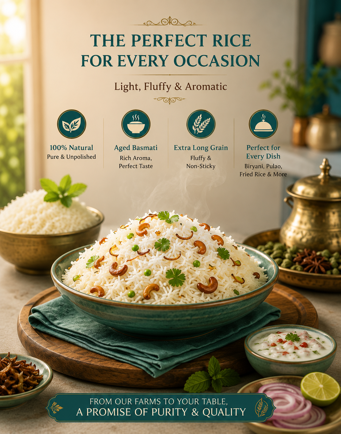 Akshita Regular Basmati Rice 1kg – Perfect for Variety Rice