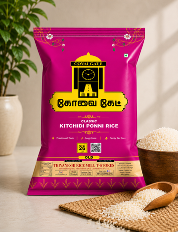 Covai Gate Classic Kichadi Ponni Rice – Long Grain & Naturally Aromatic
