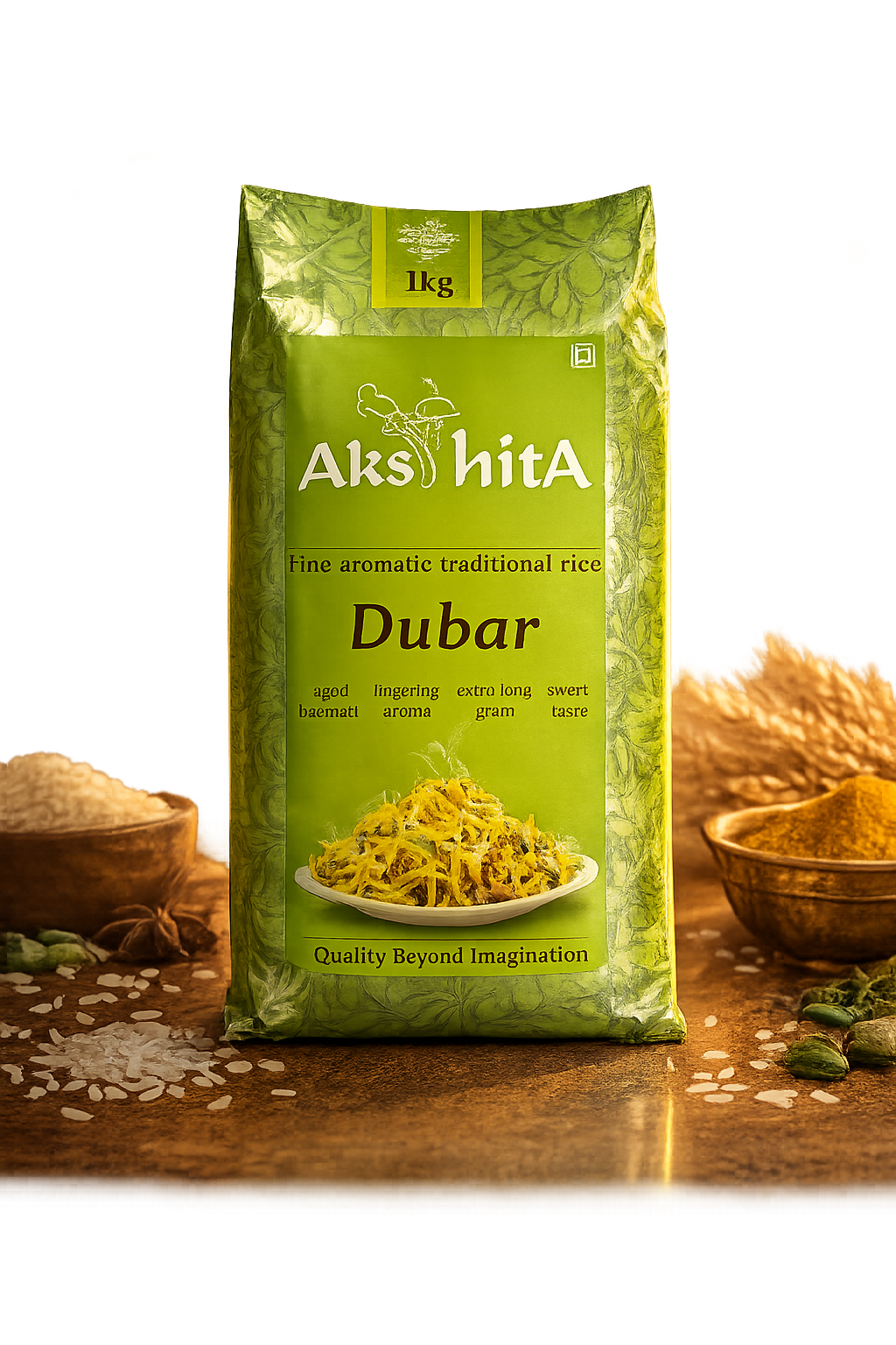 Akshita Dubar Basmati Rice 1kg – Premium Long Grain